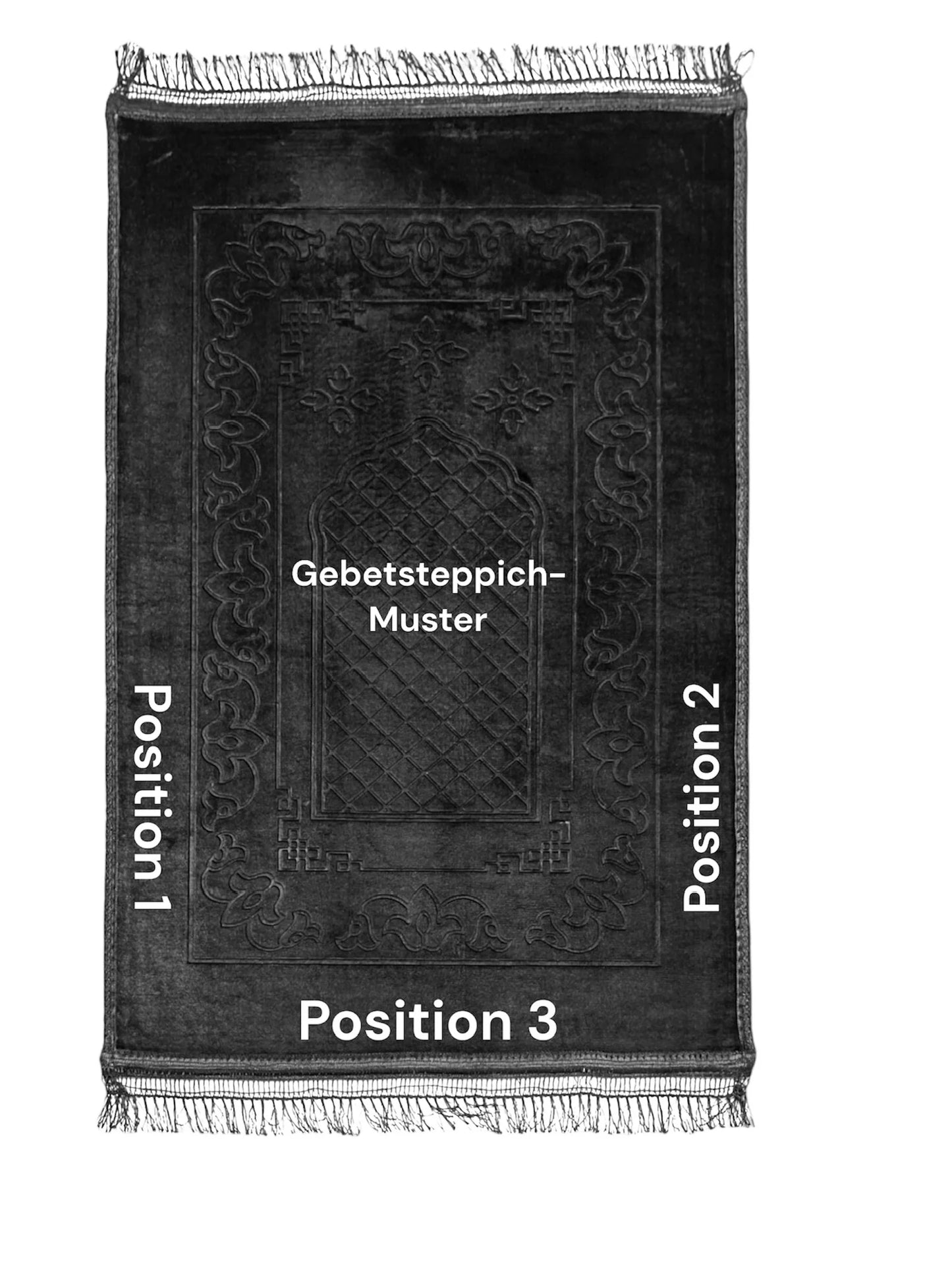 Bequemer Gebetsteppich in verschiedenen Farben 70x110
